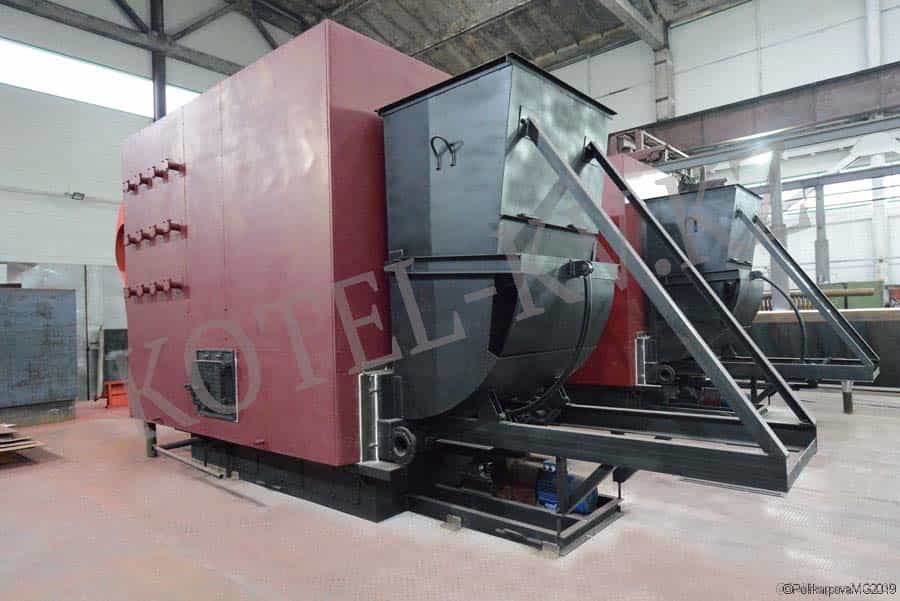 Механизированный котел КВм с топкой ТШПМ Механизированный котел КВм